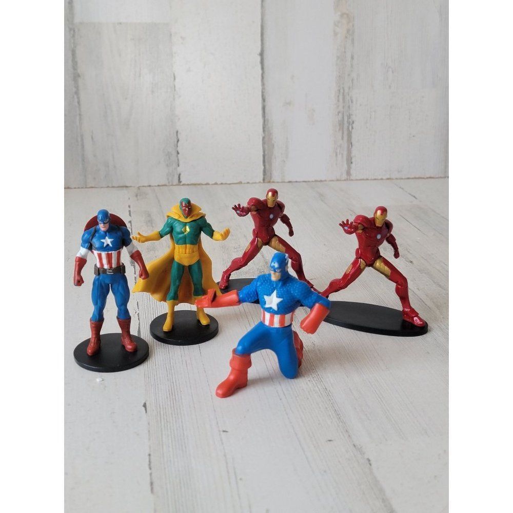 Marvel Captain‎ America Vision Iron Man superhero playset toy figure